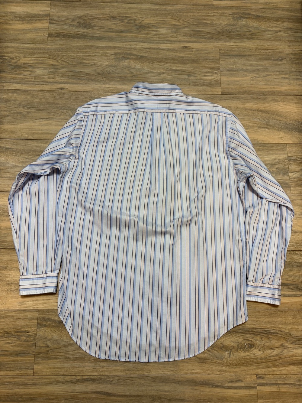 Vintage Ralph Lauren Yarmouth Stripe Oxford Shirt 16 34/35 Large Cotton - Picture 3 of 5